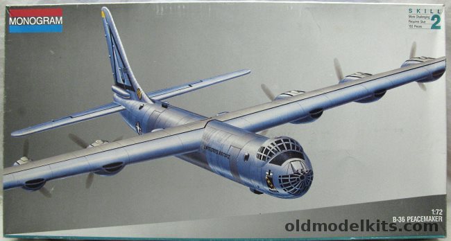 Monogram 1/72 B-36 or RB-36E Peacemaker - 9th Bombardment Squadron / 72nd BS(H), 5707 plastic model kit